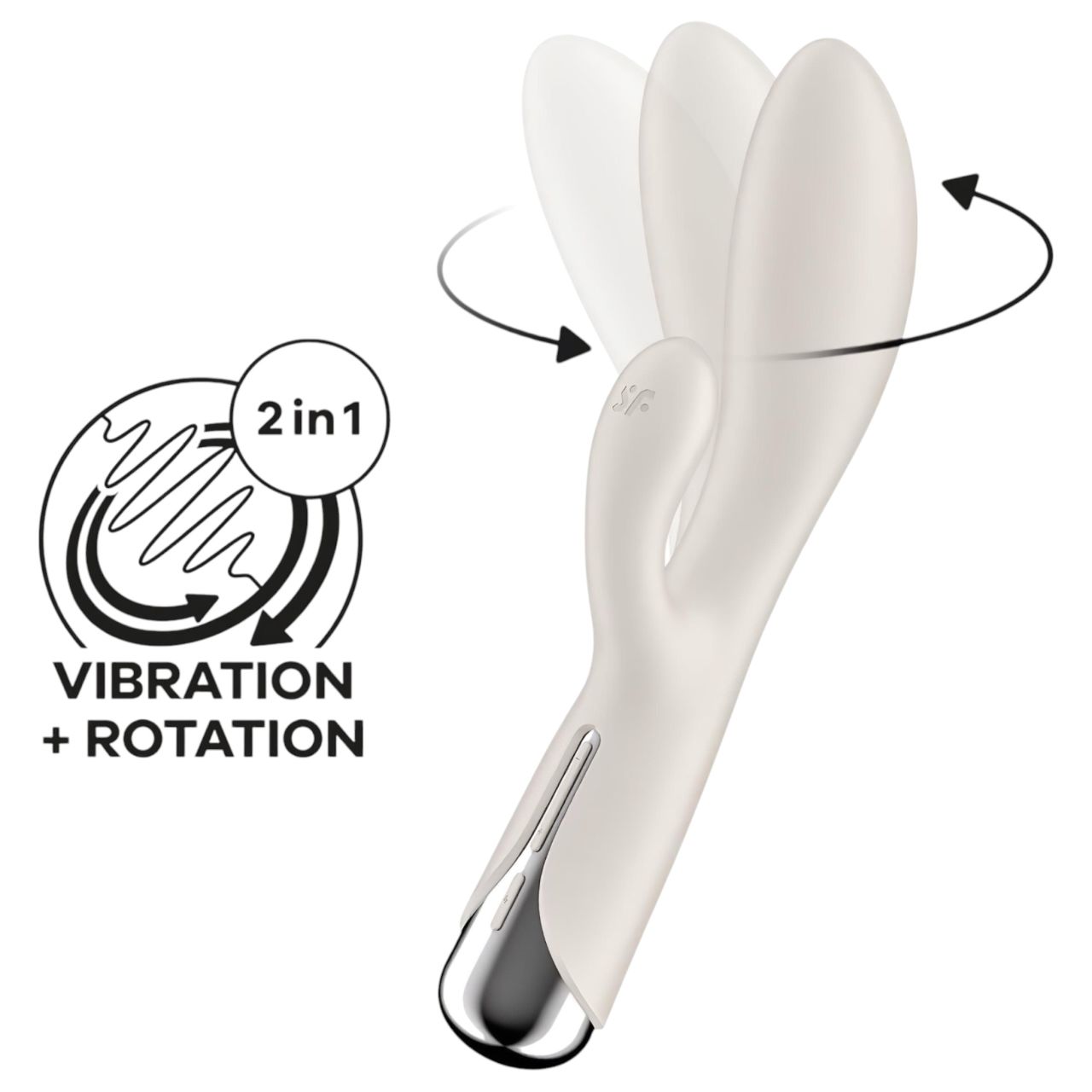 Satisfyer Spinning Rabbit 1 - forgó csiklókaros vibrátor (bézs) Satisfyer Spinning Rabbit 1 - forgó csiklókaros vibrátor (bézs)