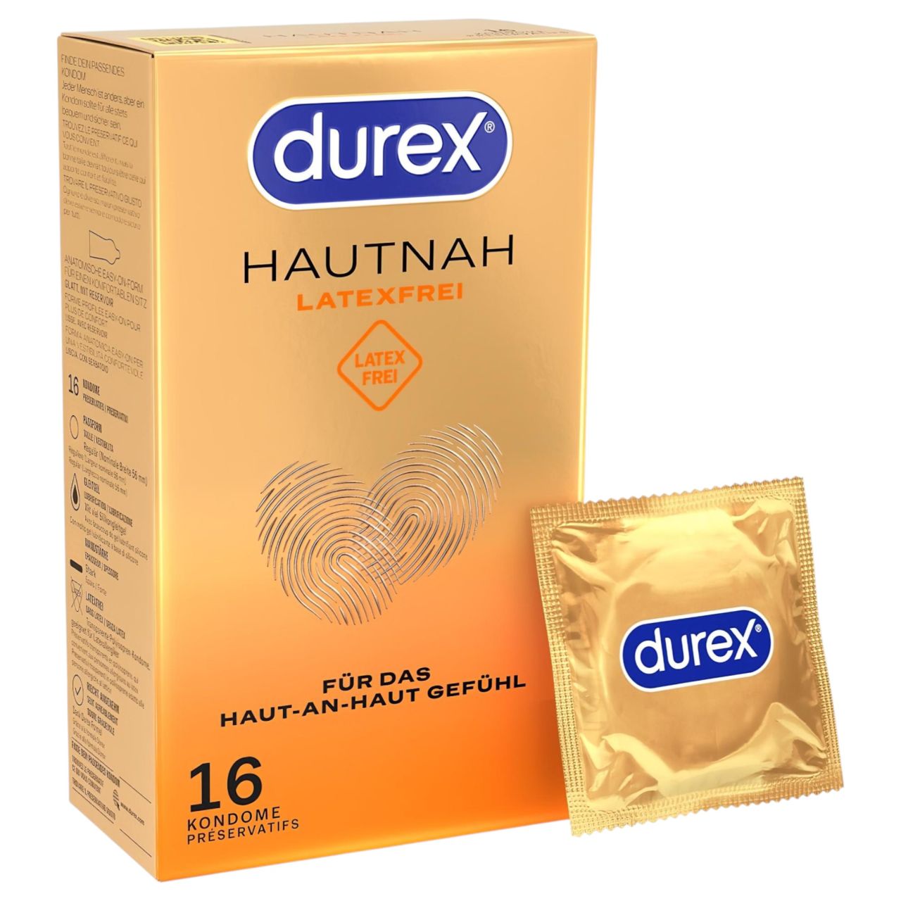 Durex Hautnah - latexmentes óvszer (16db) Durex Hautnah - latexmentes óvszer (16db)