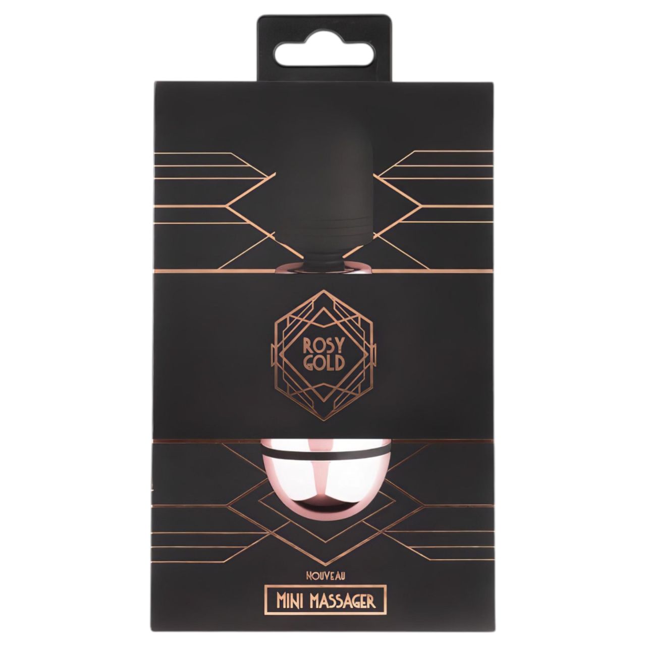 Rosy Gold Mini Wand - akkus, masszírozó vibrátor (rosegold)