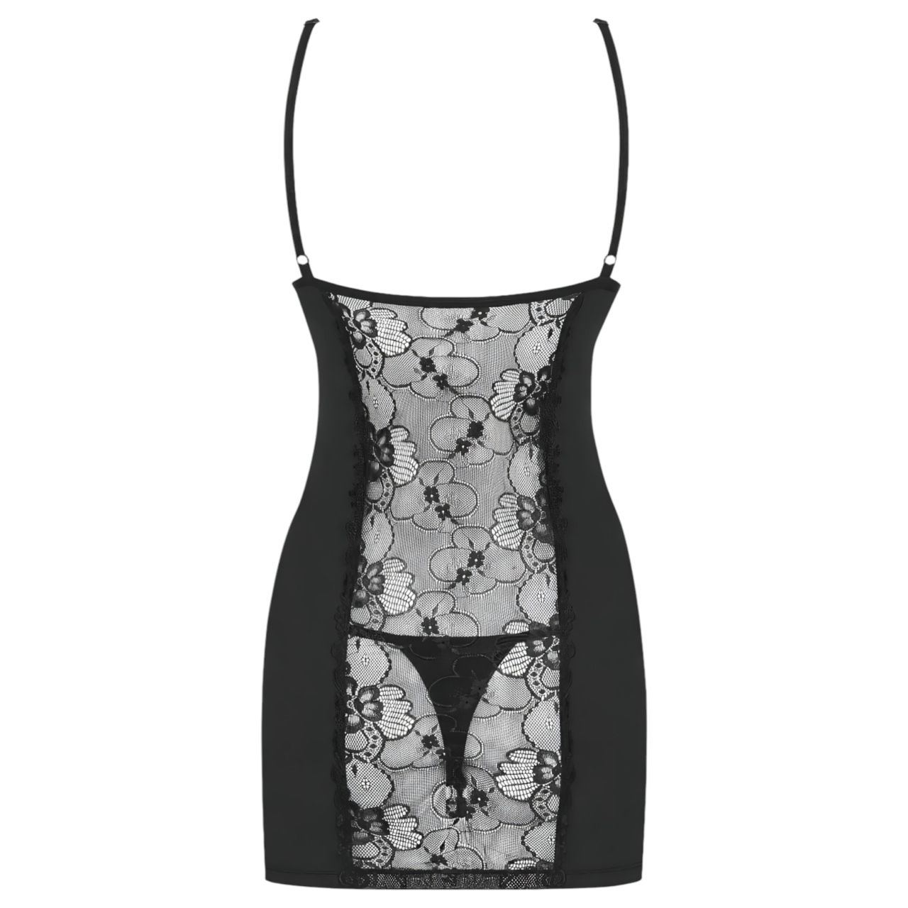 Obsessive Heartina - hálóing és tanga (fekete)