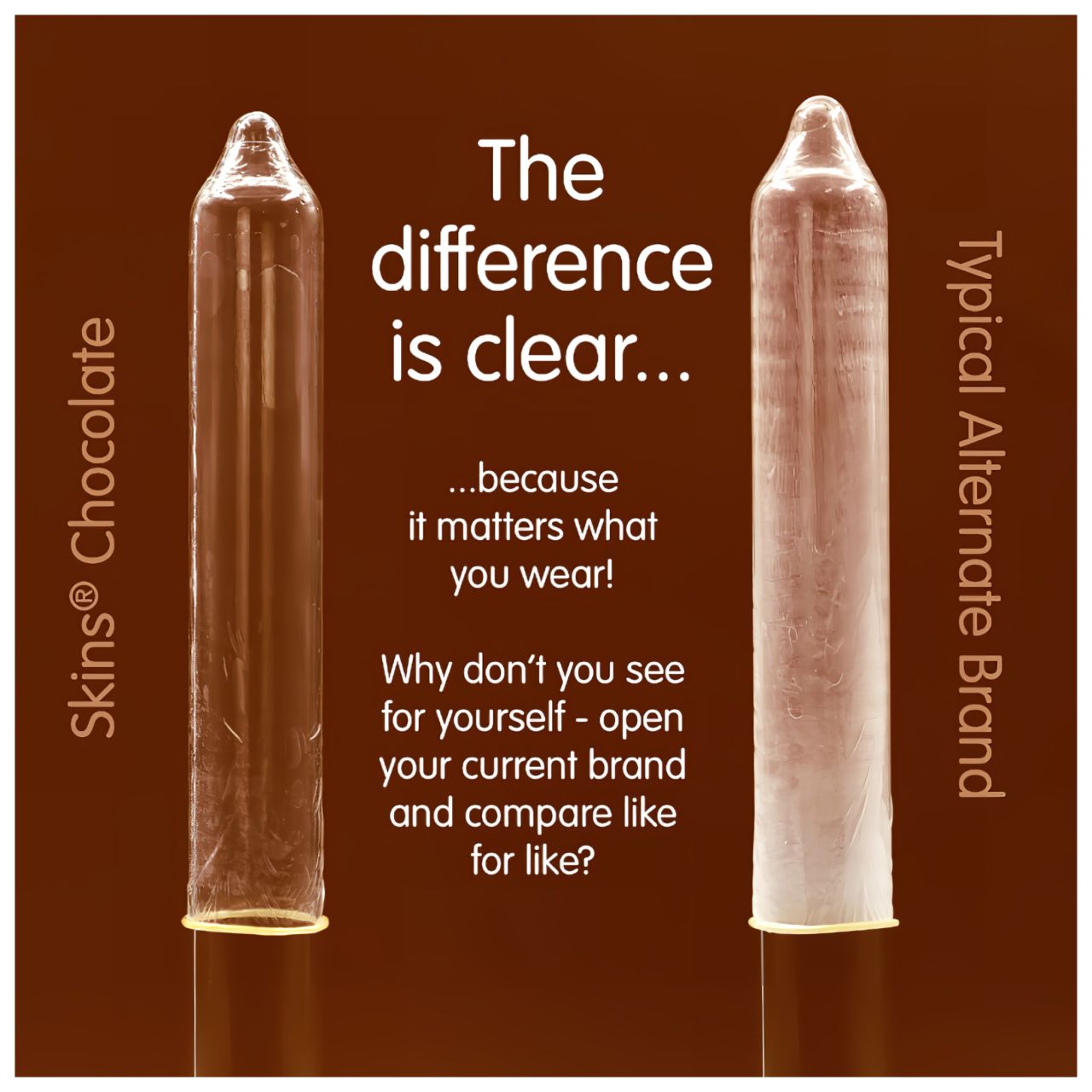 Skins - csokis óvszer (4db)