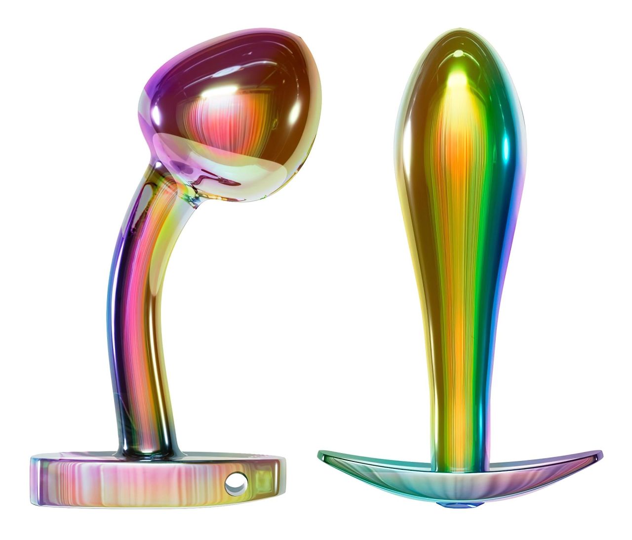 / ANOS Metal Rainbow - fém anál plug szett (2 részes) / ANOS Metal Rainbow - fém anál plug szett (2 részes)