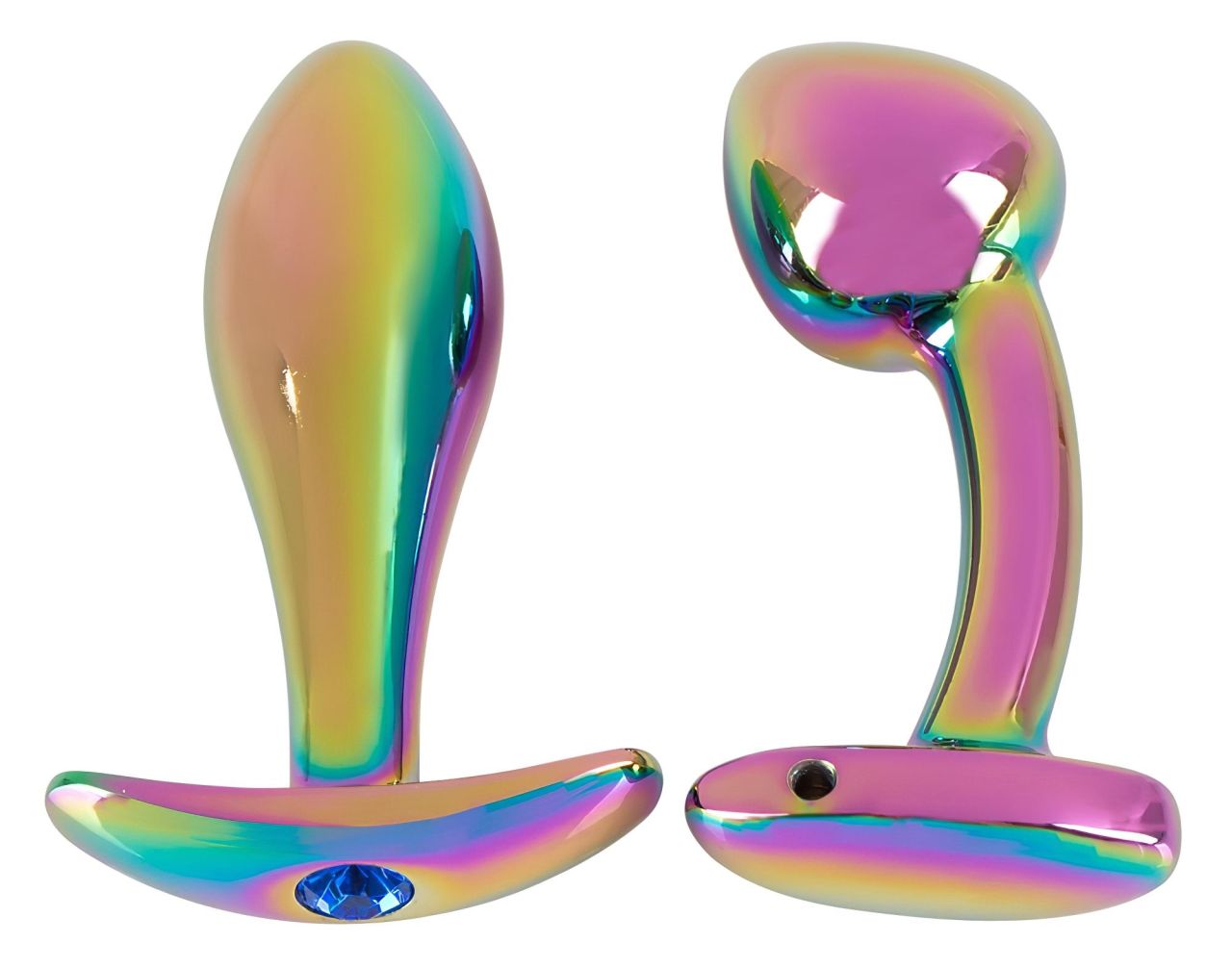 / ANOS Metal Rainbow - fém anál plug szett (2 részes) / ANOS Metal Rainbow - fém anál plug szett (2 részes)