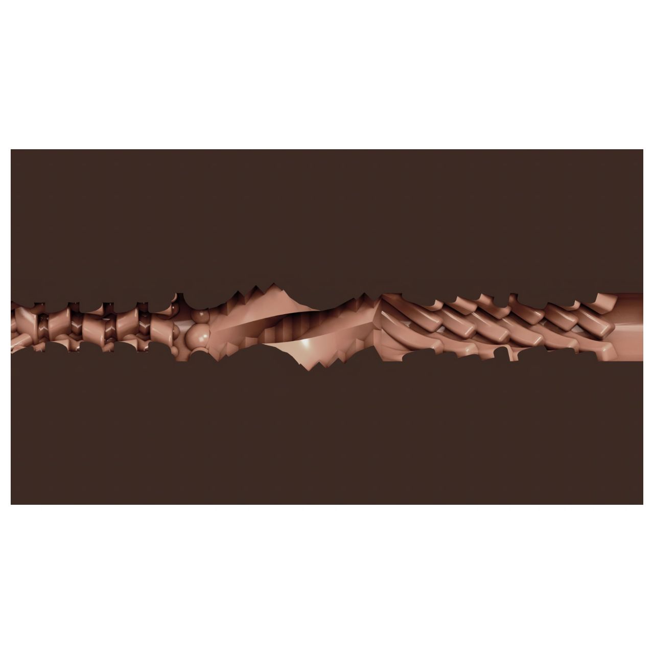 Fleshjack Max Konnor - élethű popsi maszturbátor (barna)