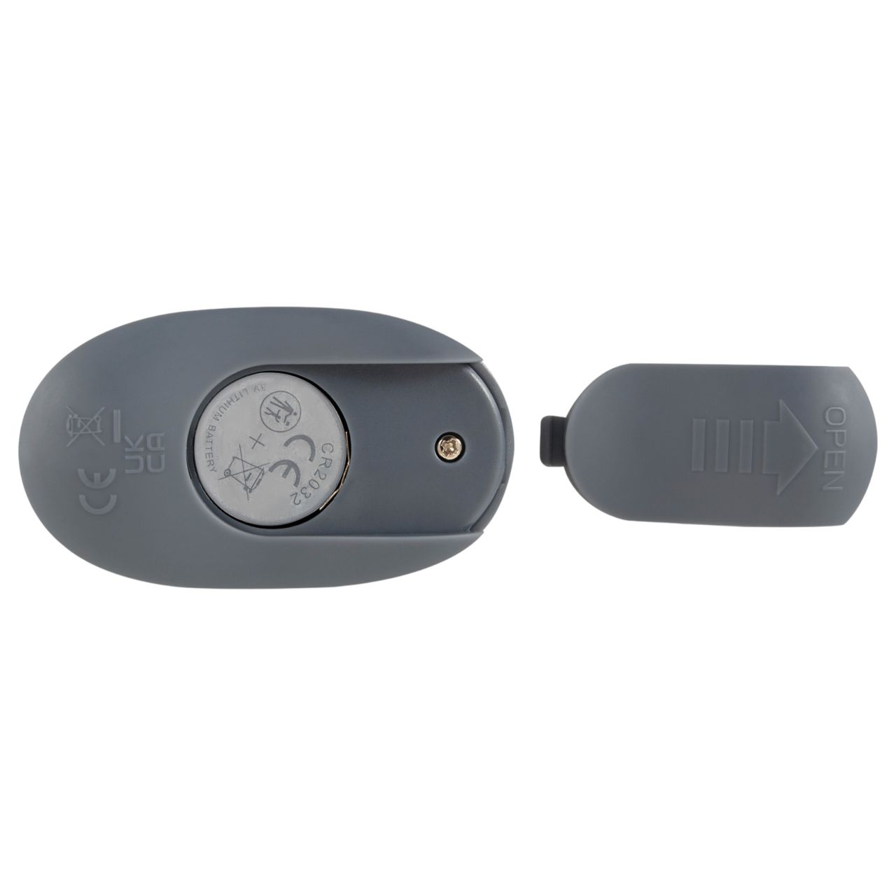 Beau Coeur Vylor - pénisz-és heregyűrű csiklóizgatóval (szürke)