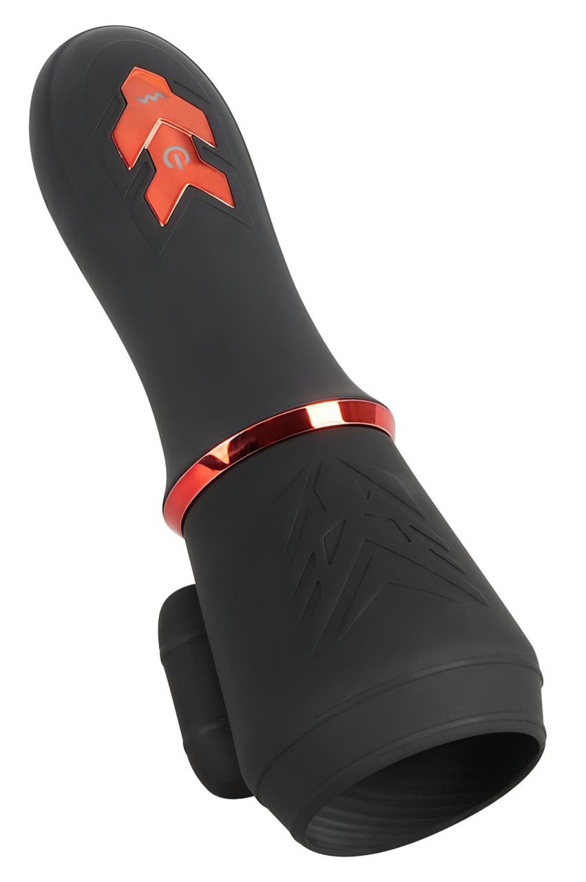 Rebel - akkus, 2 motoros makkvibrátor (fekete)