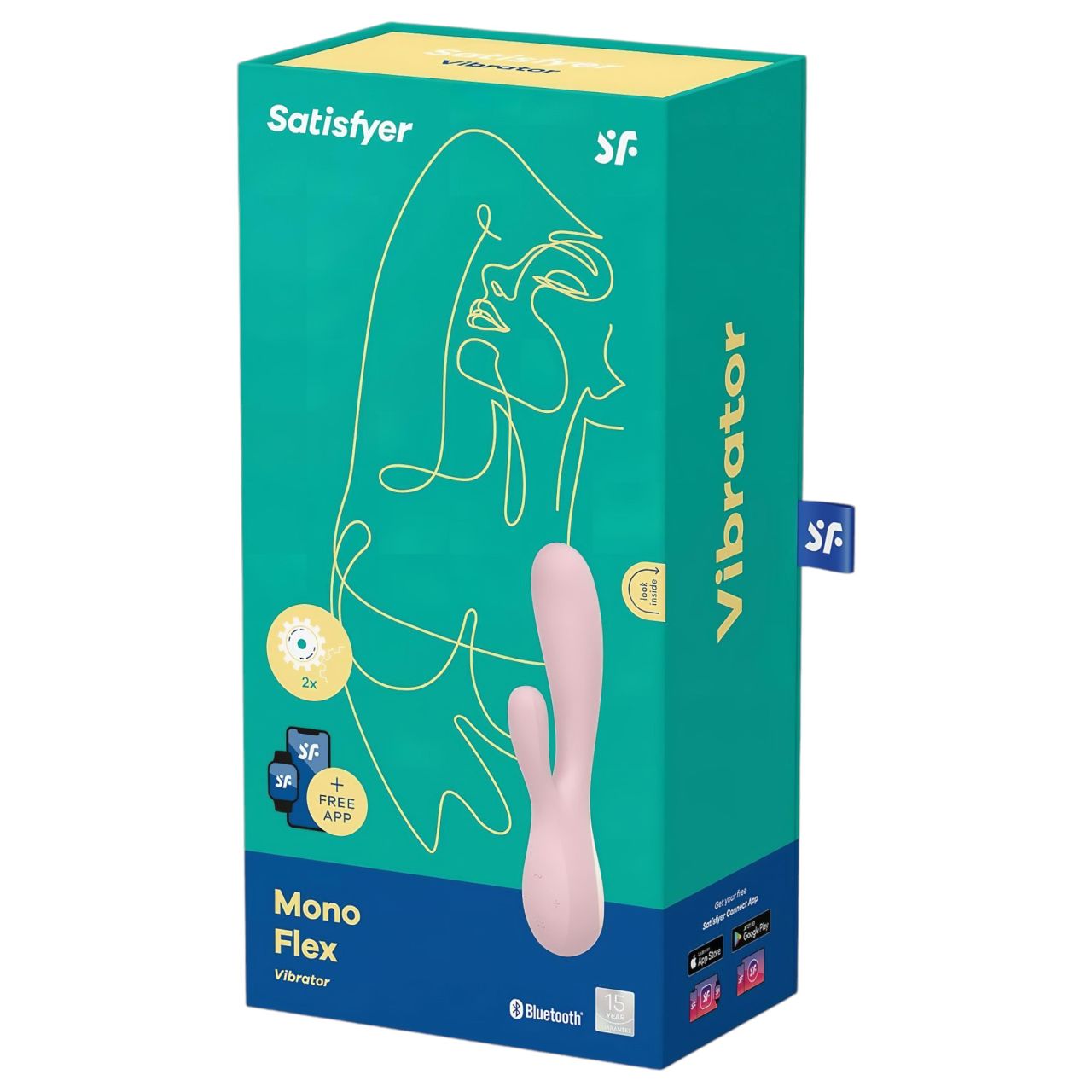 / Satisfyer Mono Flex - okos vízálló vibrátor (pink) / Satisfyer Mono Flex - okos vízálló vibrátor (pink)