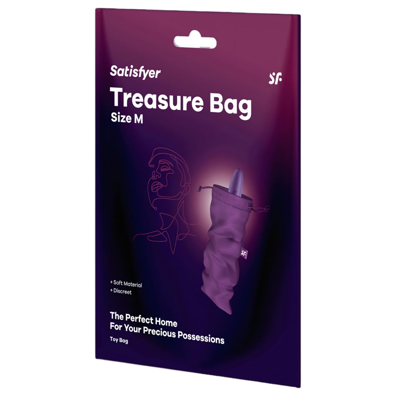 Satisfyer Treasure Bag - diszkrét tároló táska - közepes (lila) Satisfyer Treasure Bag - diszkrét tároló táska - közepes (lila)