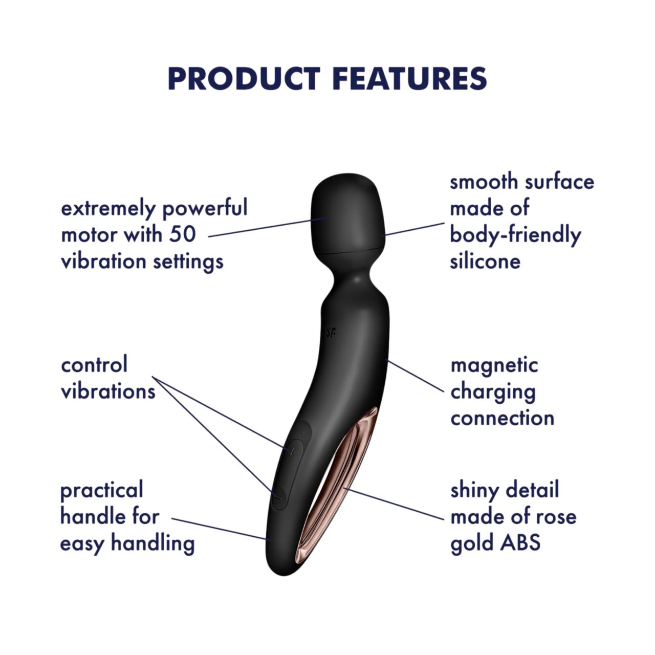 Satisfyer Wand-erland - masszírozó vibrátor (fekete) Satisfyer Wand-erland - masszírozó vibrátor (fekete)