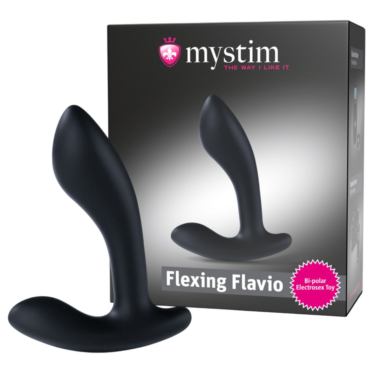 Mystim Flexing Flavio - elektro prosztata vibrátor (fekete)