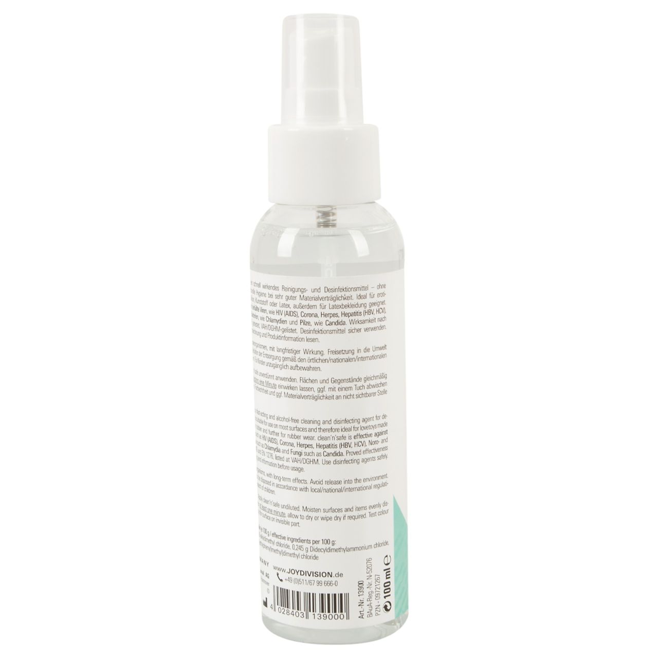 JoyDivision Clean Safe - fertőtlenítő és tisztító spray (100ml) JoyDivision Clean Safe - fertőtlenítő és tisztító spray (100ml)