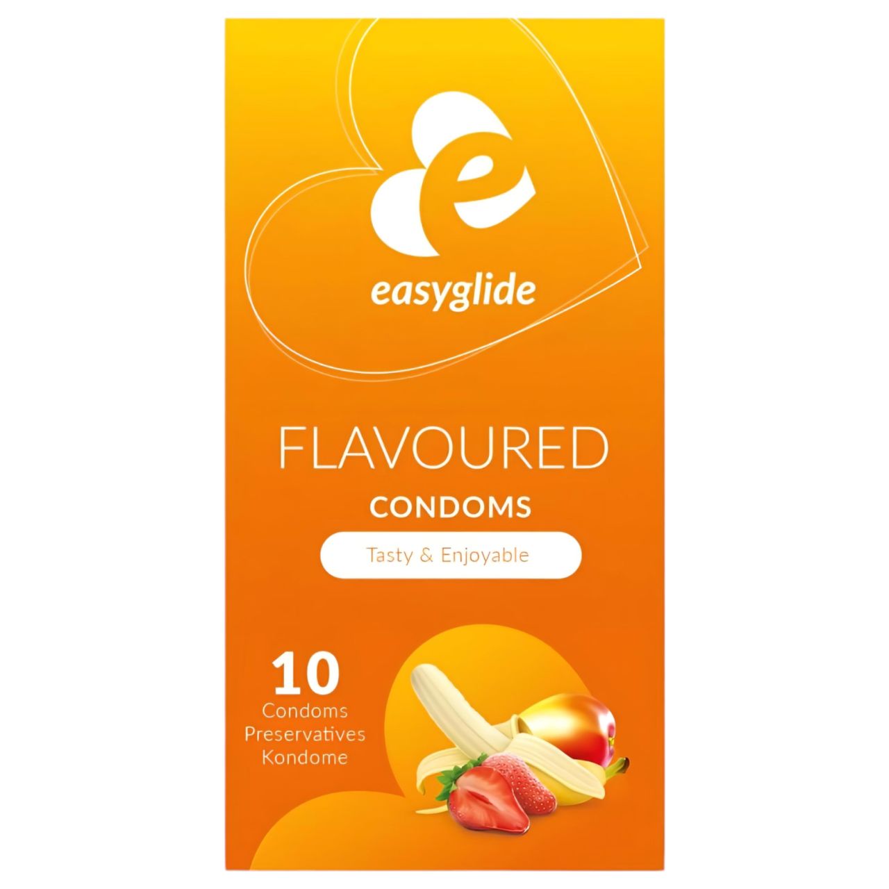EasyGlide Flavoured - gyümölcs ízű óvszer (10db)