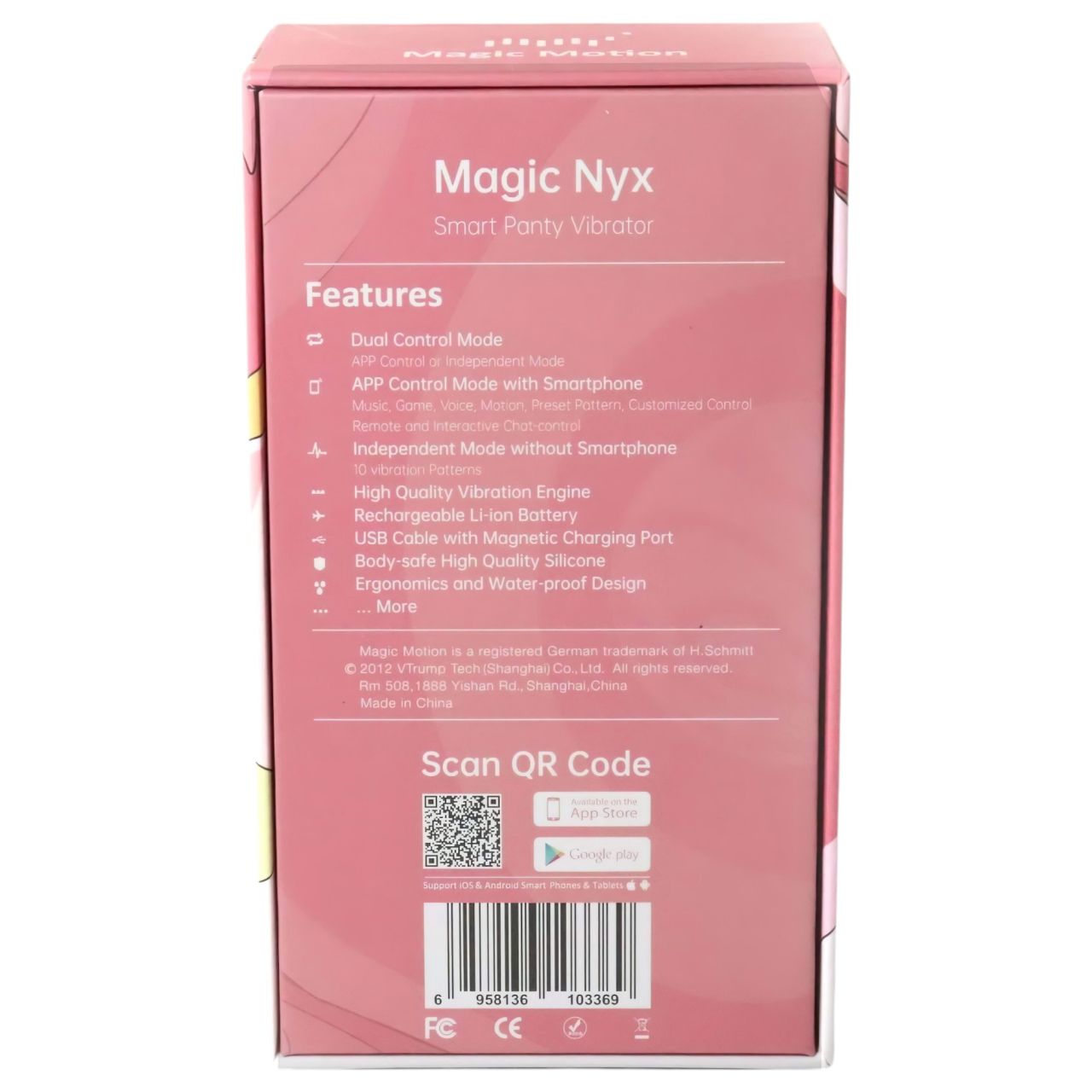 Magic Motion Nyx - vízálló csikló vibrátor (korall)