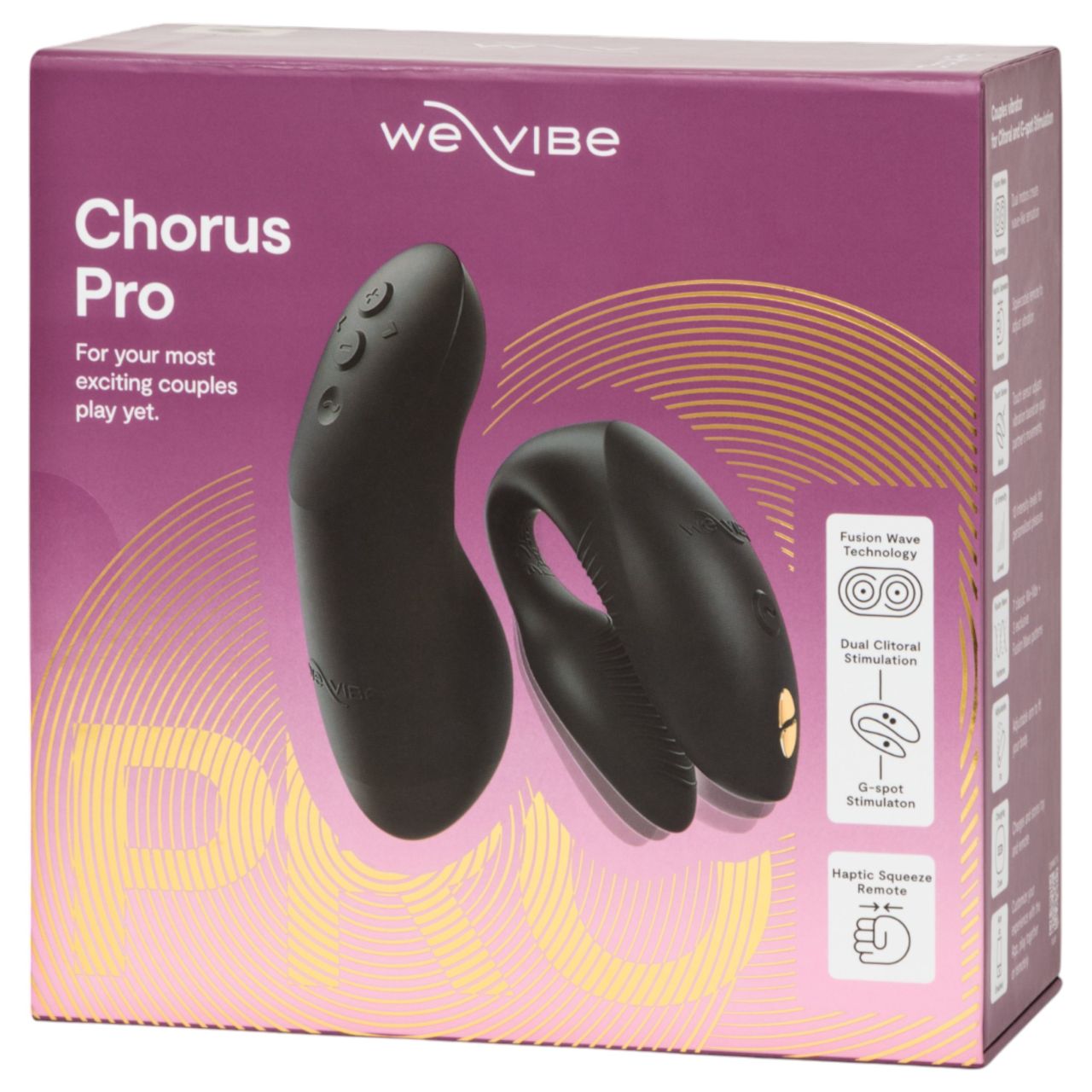 We-Vibe Chorus Pro - okos, távirányítós párvibrátor (fekete) We-Vibe Chorus Pro - okos, távirányítós párvibrátor (fekete)