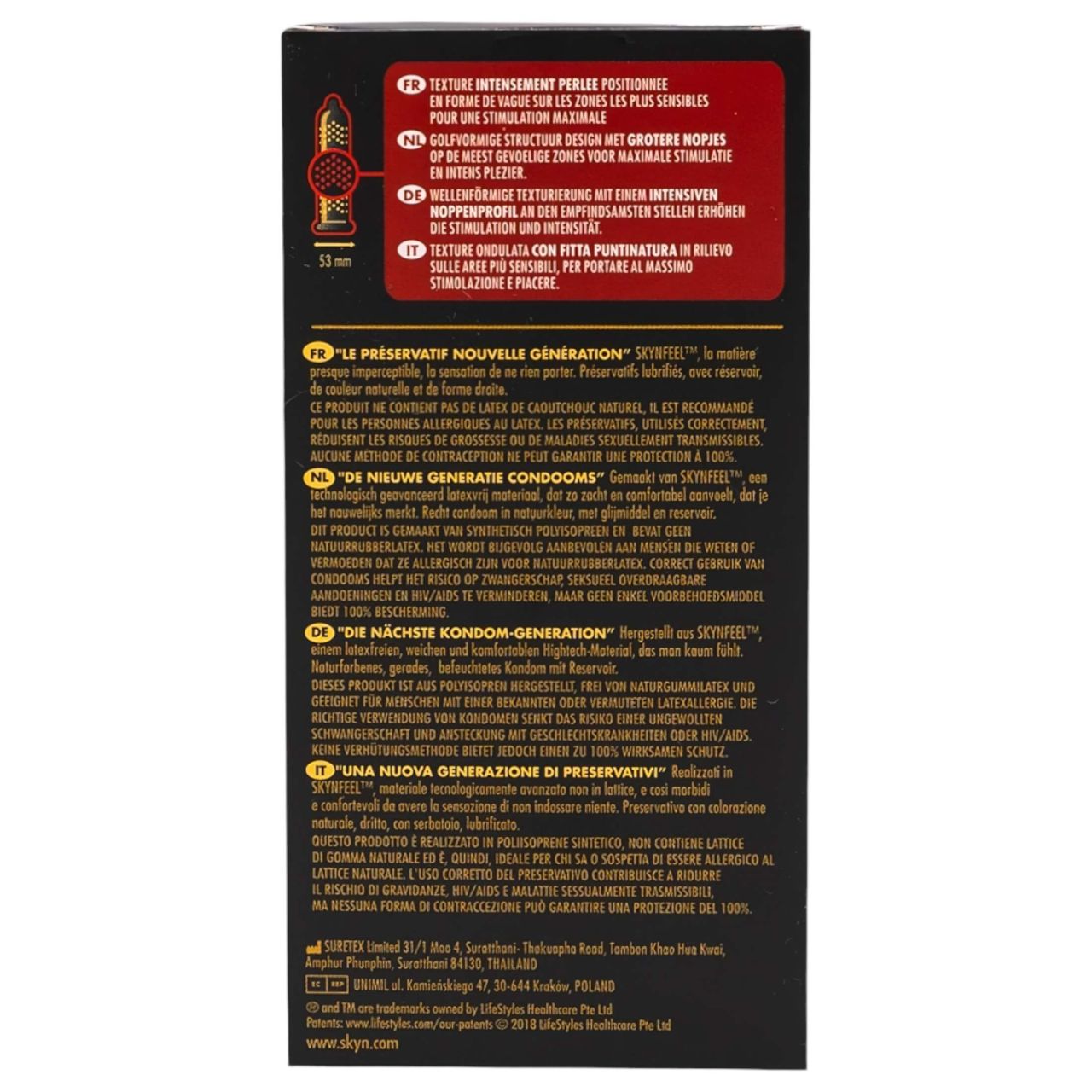 Manix SKYN Intense - latexmentes, gyöngyös óvszer (10 db) Manix SKYN Intense - latexmentes, gyöngyös óvszer (10 db)