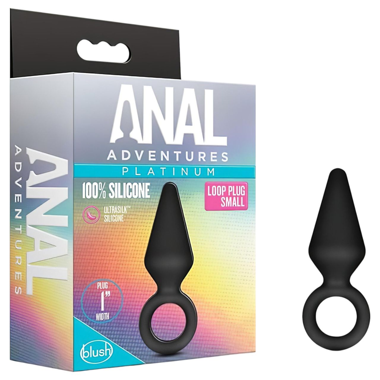 Anal Adventures Platinum S - anál plug (fekete) - kicsi Anal Adventures Platinum S - anál plug (fekete) - kicsi