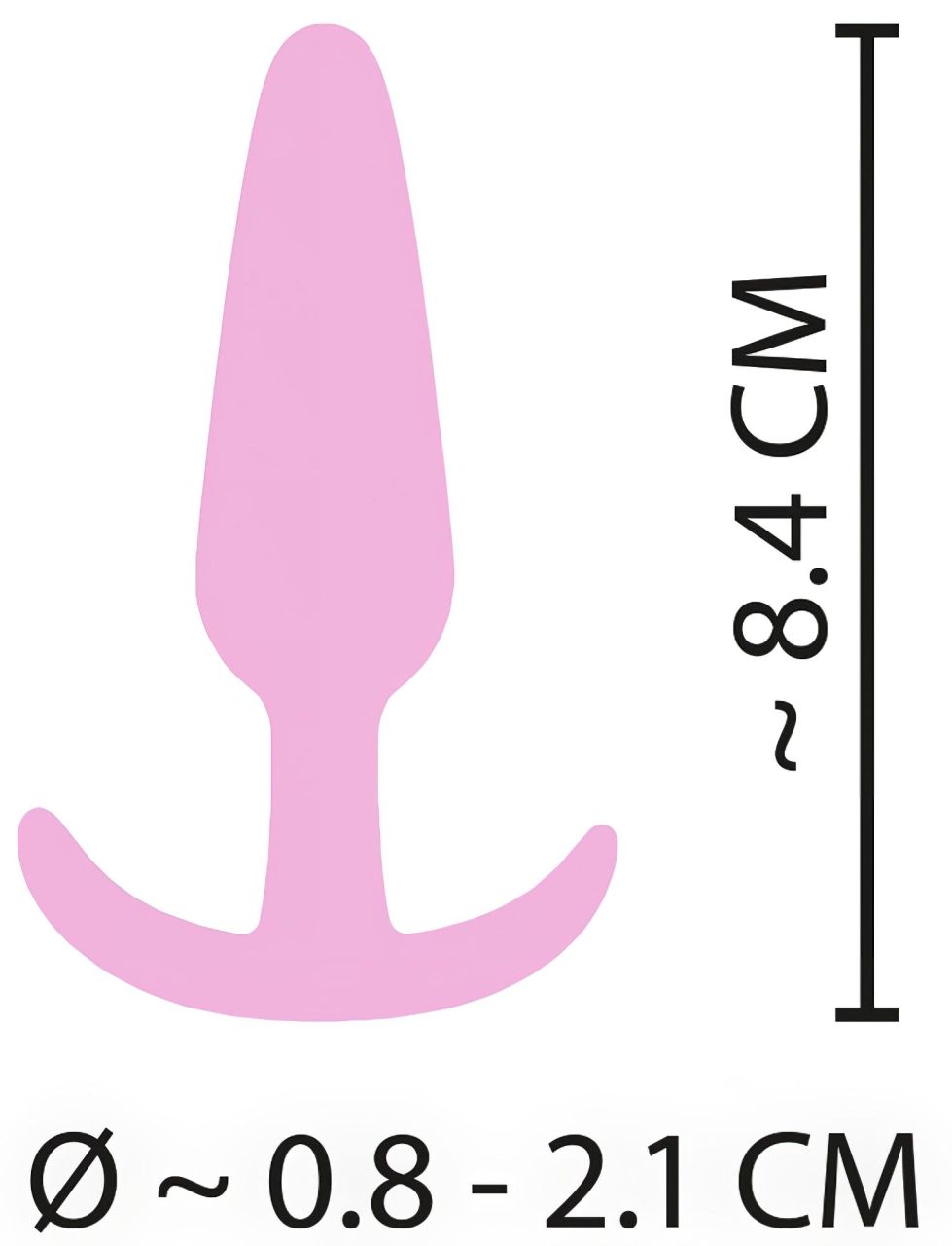 Cuties Mini Butt Plug - szilikon anál plug (pink, 2,1 cm) Cuties Mini Butt Plug - szilikon anál plug (pink, 2,1 cm)