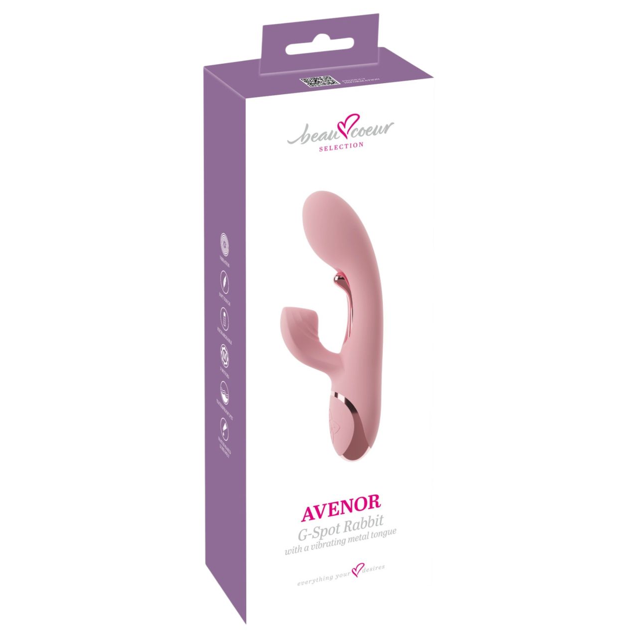 Beau Coeur Avenor - nyelves, csiklókaros G-pont vibrátor (pink) Beau Coeur Avenor - nyelves, csiklókaros G-pont vibrátor (pink)