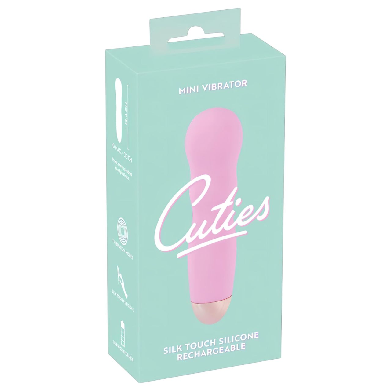 You2Toys - Cuties Mini Rose - akkus, hullámos vibrátor (pink)