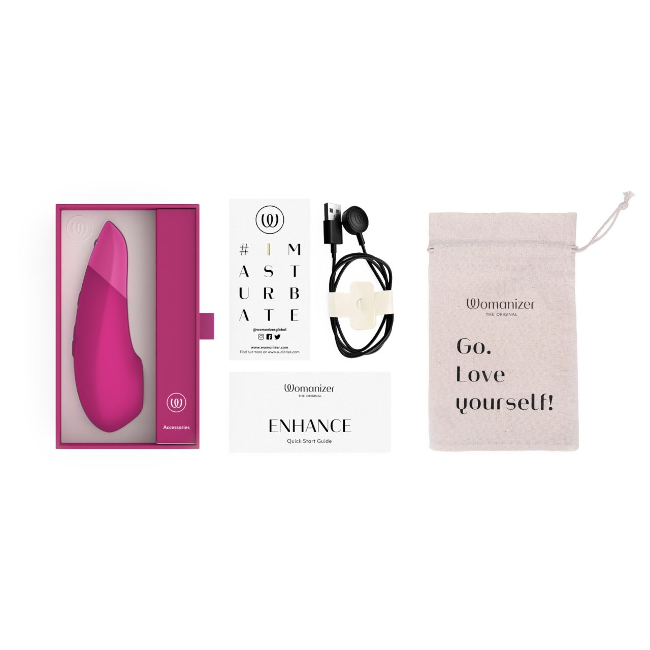 Womanizer Enhance 2in1 csiklószívó + vibrátor (rózsaszín)