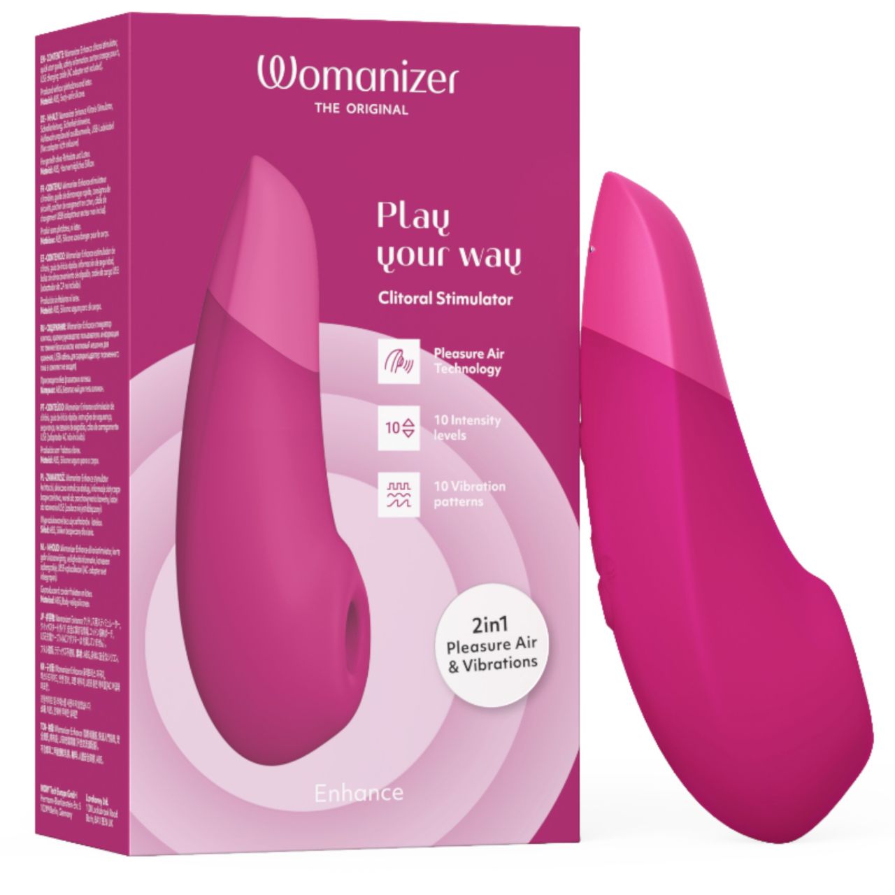Womanizer Enhance 2in1 csiklószívó + vibrátor (rózsaszín)