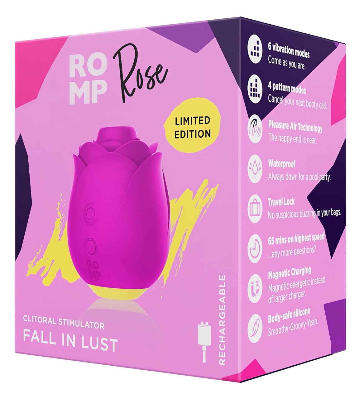 ROMP Rose - léghullámos rózsa vibrátor (pink) ROMP Rose - léghullámos rózsa vibrátor (pink)