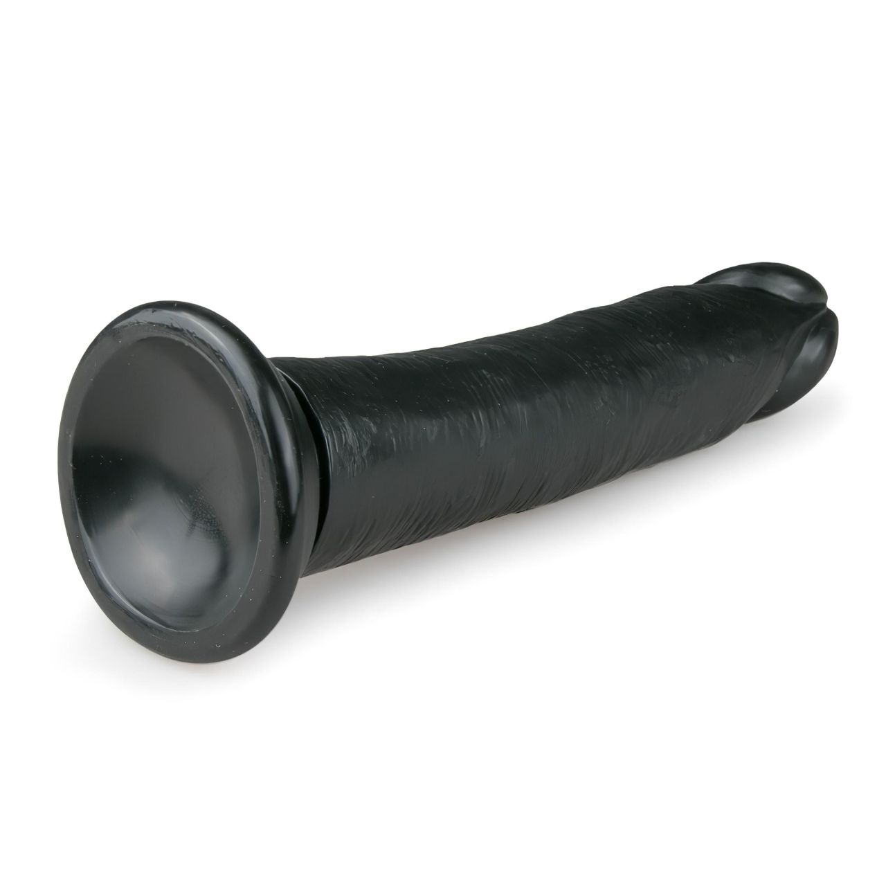 Easytoys - tapadókorongos élethű dildó (20,5cm) - fekete