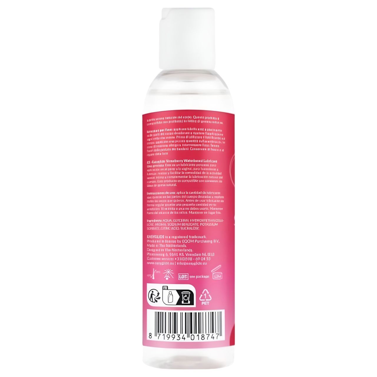 EasyGlide - ízesített vízbázisú síkosító - eper (150ml)
