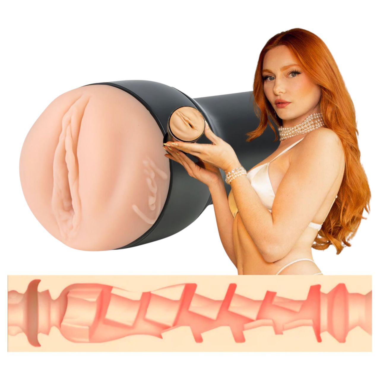 Kiiroo Lacy Lennon - művagina - PowerBlow kompatibilis (natúr)