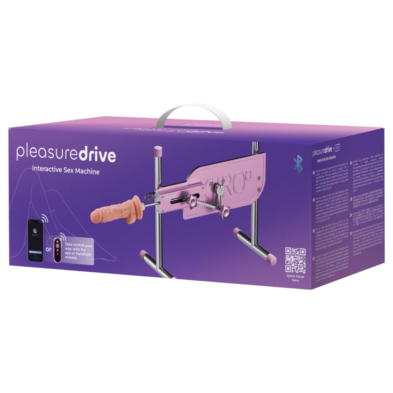 Kiiroo Pleasure Drive - okos hálózati szexgép (pink)