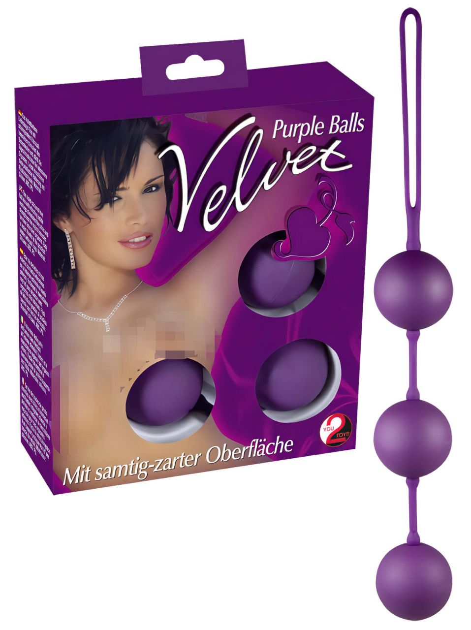 You2Toys - velvet lila, tripla gésagolyó