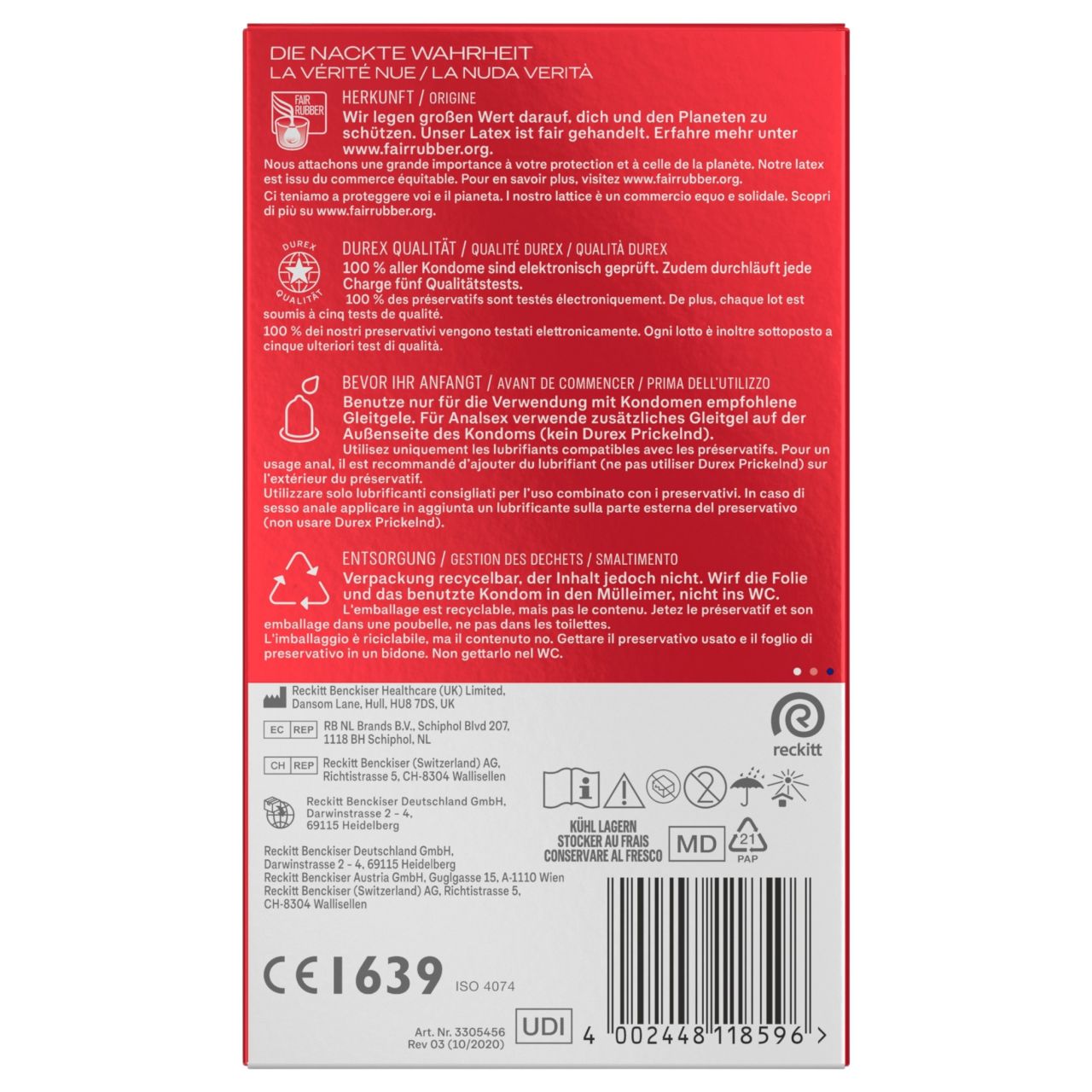 Durex - Slim óvszer (10db)