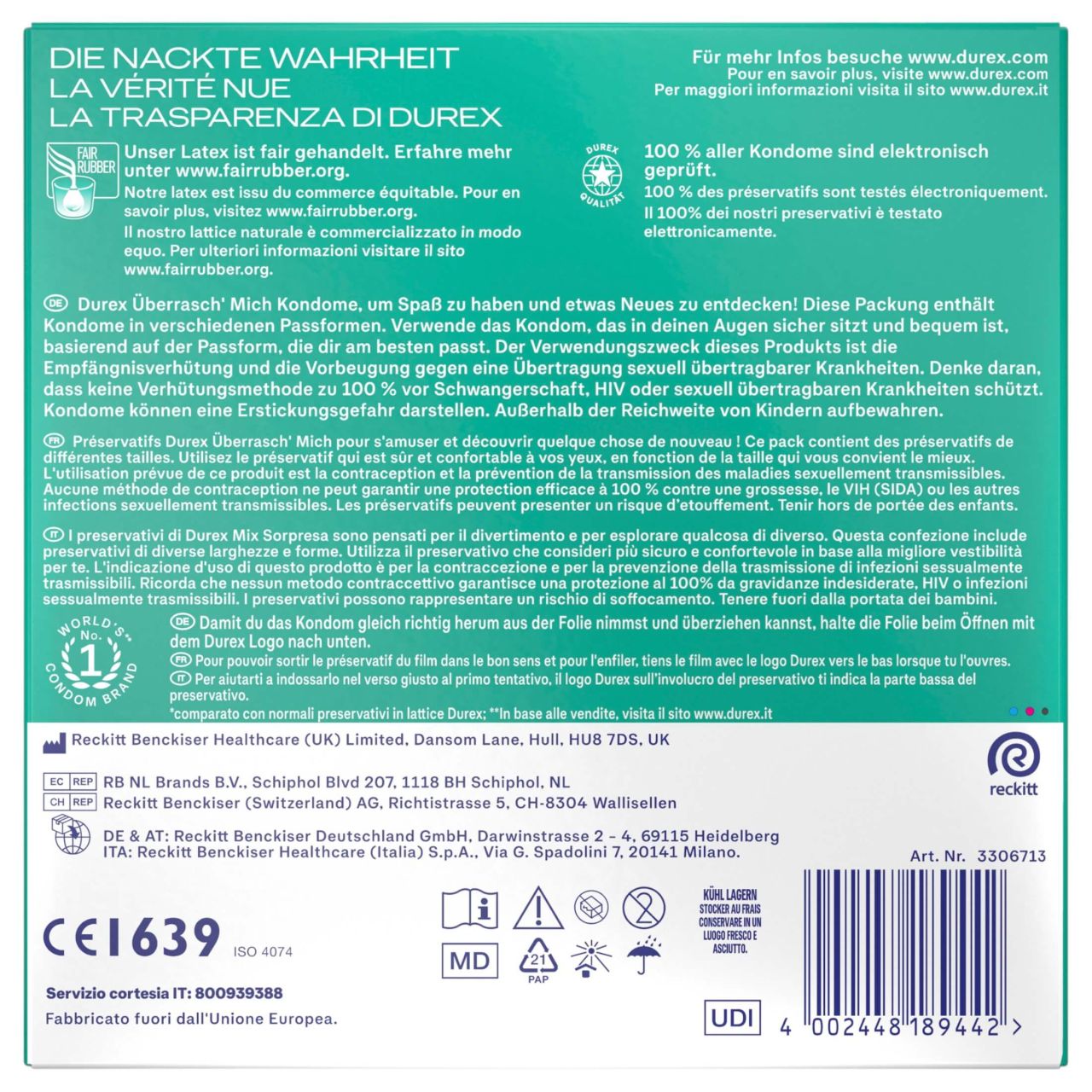 Durex Surprise Me - óvszer csomag (30db)