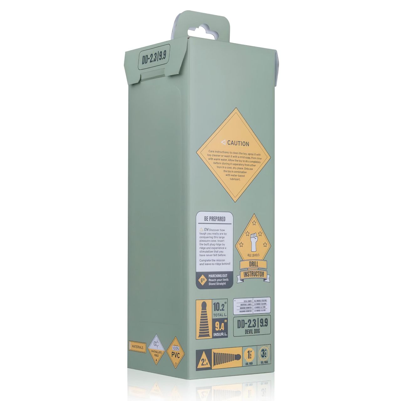 BUTTR Devil Dog - tapadókorongos dildó (fekete)