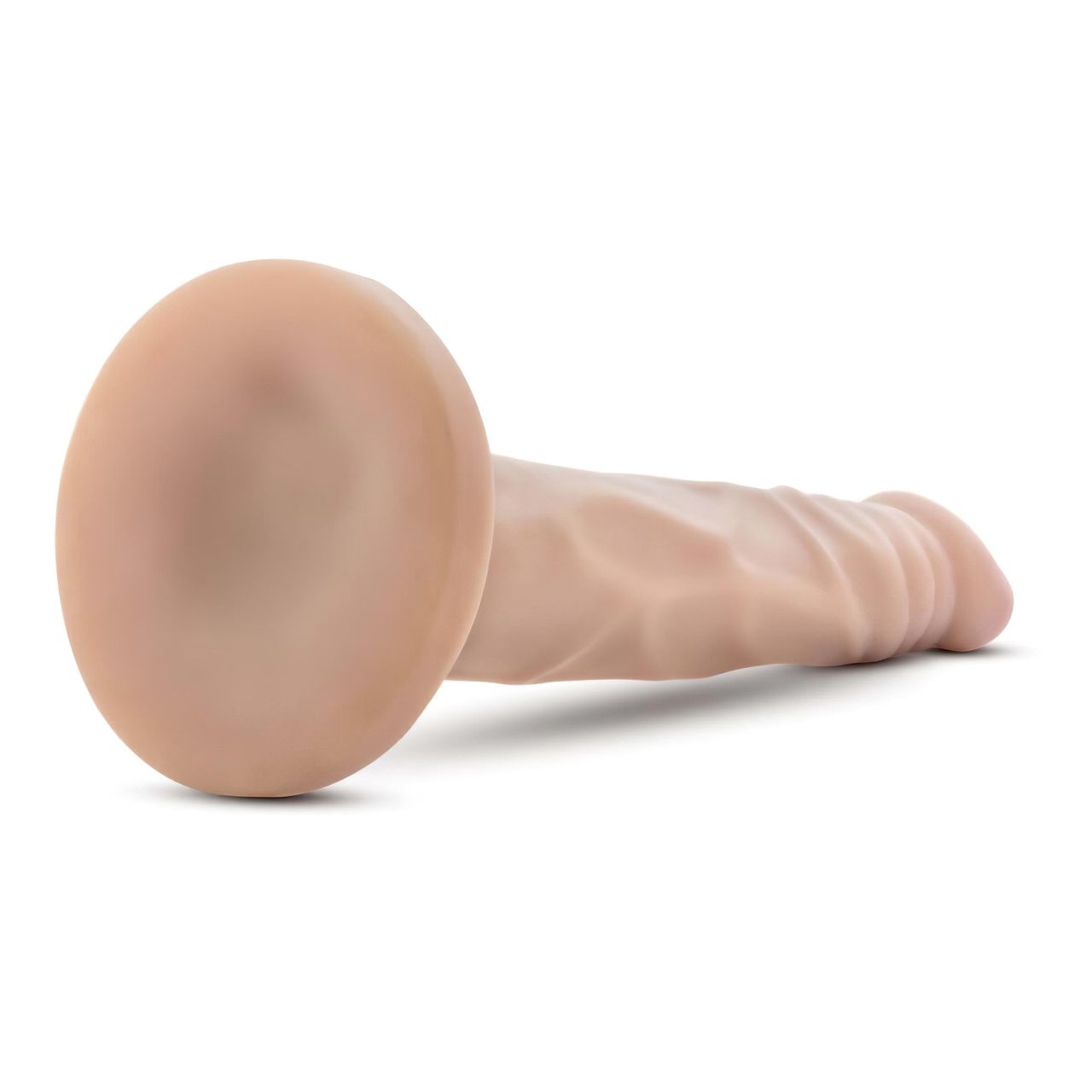 Dr. Skin 5 - tapadókorongos élethű dildó - natúr (14,5cm)