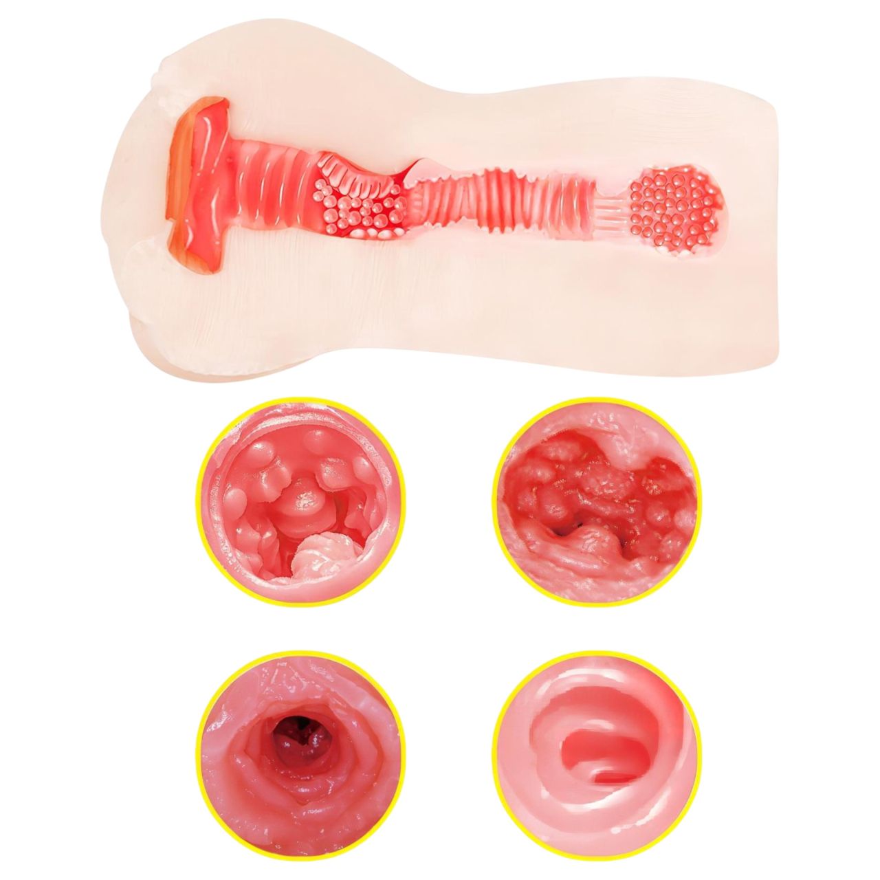 TAMASHII Continuous Orgasm - anime műpunci maszturbátor (natúr)