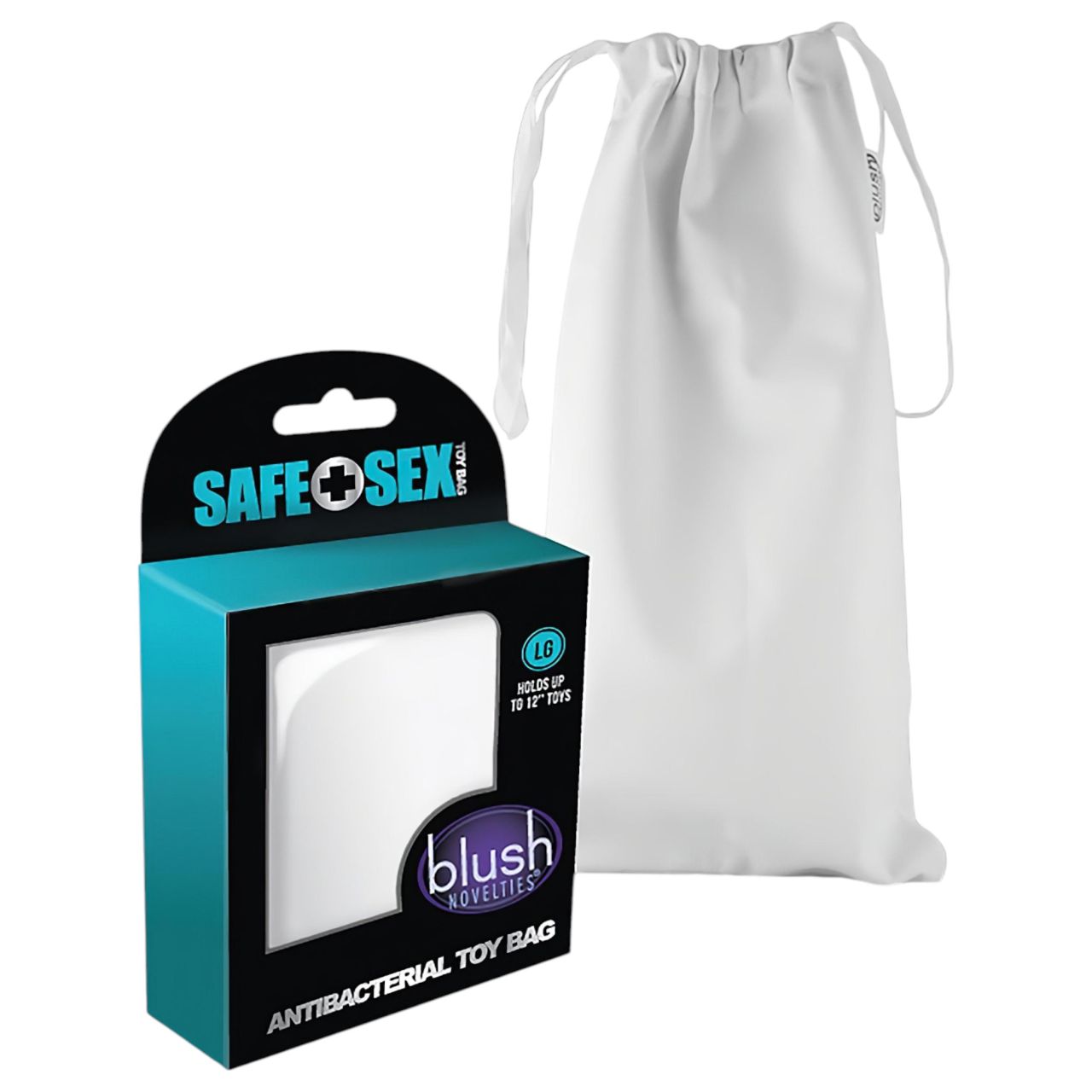 Safe Sex - antibakteriális diszkrét tároló táska - fehér (L)