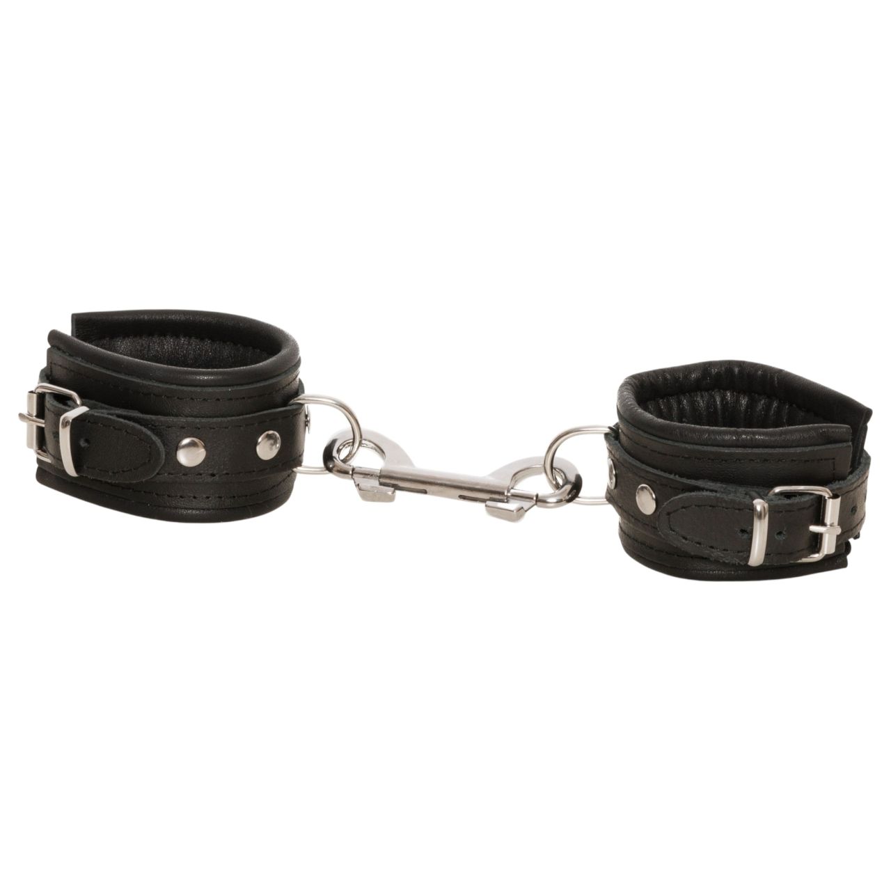 ZADO - bőr csukló bilincs és karabiner (fekete) ZADO - bőr csukló bilincs és karabiner (fekete)