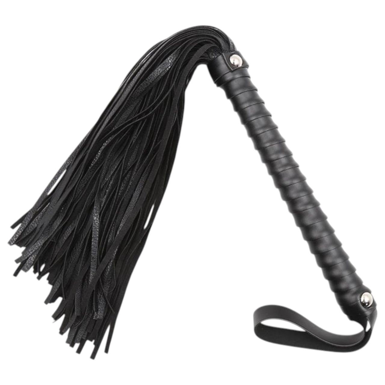 Latetobed - textúrált ostor - fekete (48cm)
