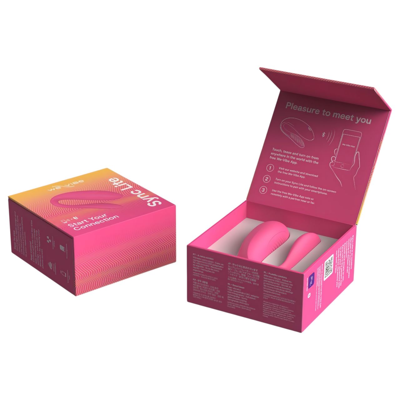 We-Vibe Sync Lite - App- és távirányítós párvibrátor (pink)