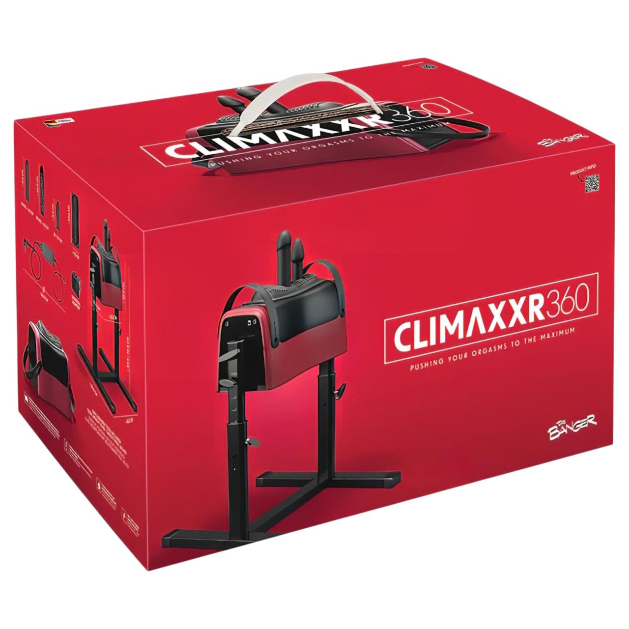 The Banger CLIMAXXR360 - hálózati szexgép 360°-os üléssel és 2 motorral The Banger CLIMAXXR360 - hálózati szexgép 360°-os üléssel és 2 motorral