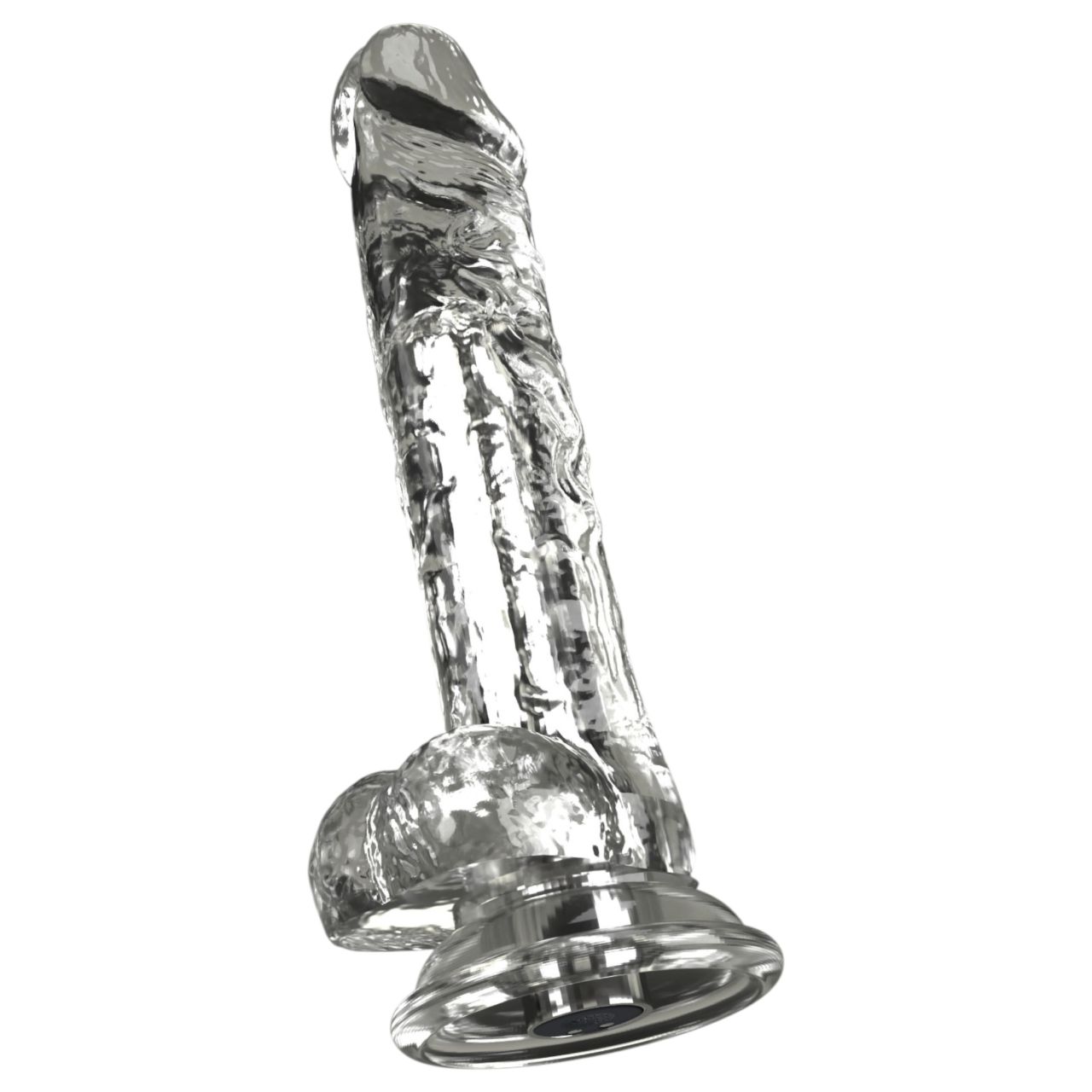Crystal - Vibrátor tapadókoronggal (áttetsző) Crystal - Vibrátor tapadókoronggal (áttetsző)