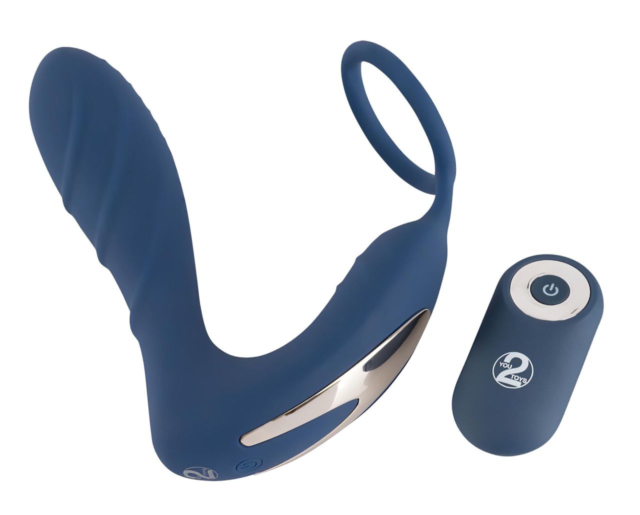 You2Toys Prostate Plug - anál vibrátor péniszgyűrűvel (kék) You2Toys Prostate Plug - anál vibrátor péniszgyűrűvel (kék)