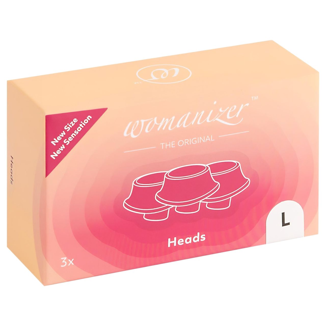 / Womanizer L - pótszívóharang szett - fehér (3 db) - nagy / Womanizer L - pótszívóharang szett - fehér (3 db) - nagy