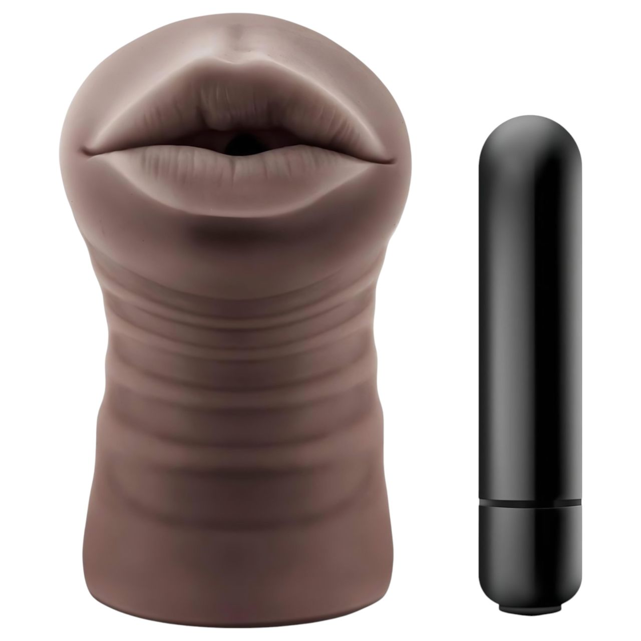 EnLust Krystal - AI Dream Girl vibrációs száj-maszturbátor (barna)