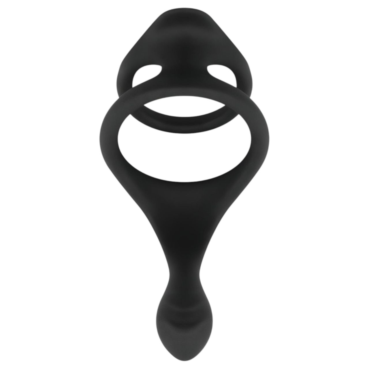 EasyToys Pleasure Ring - rugalmas pénisz- és heregyűrű (fekete)