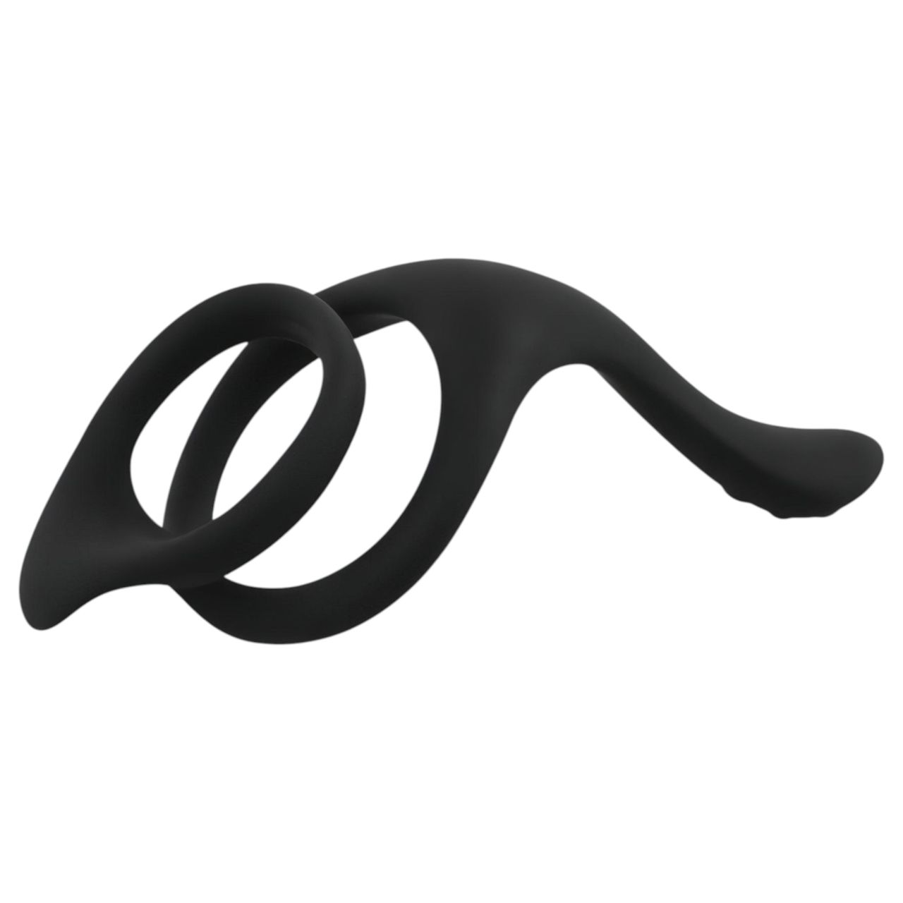 EasyToys Pleasure Ring - rugalmas pénisz- és heregyűrű (fekete)