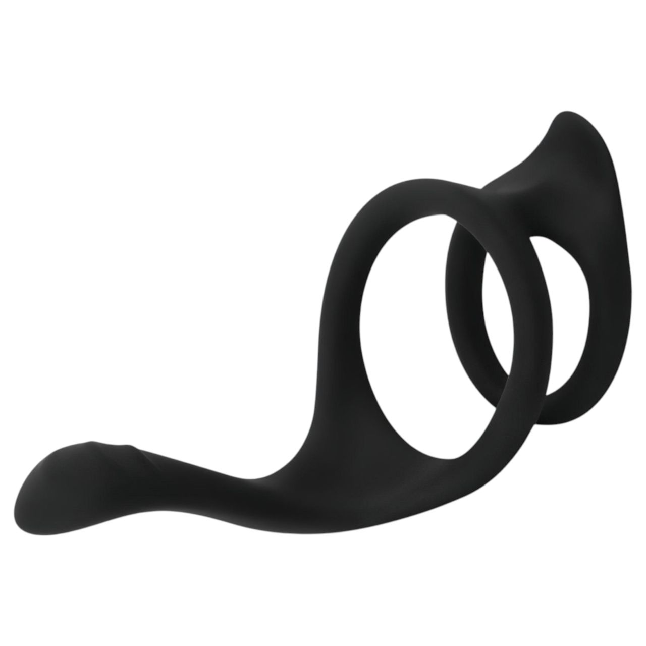 EasyToys Pleasure Ring - rugalmas pénisz- és heregyűrű (fekete)
