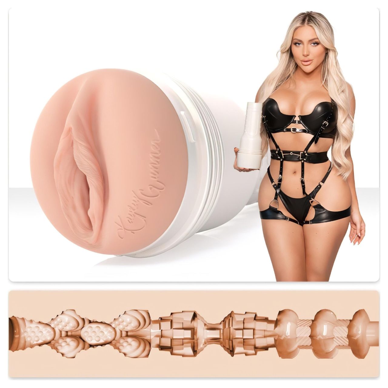 Fleshlight Kayley Gunner - élethű vagina (natúr)