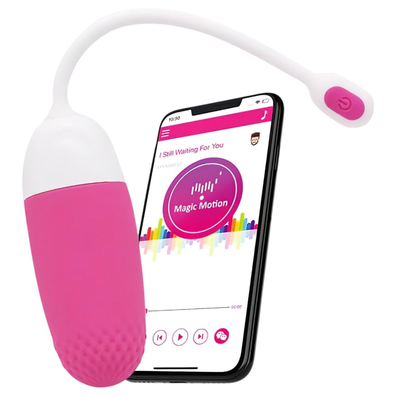 Magic Motion Vini – App-vezérelt vibrációs tojás (pink-fehér) Magic Motion Vini – App-vezérelt vibrációs tojás (pink-fehér)
